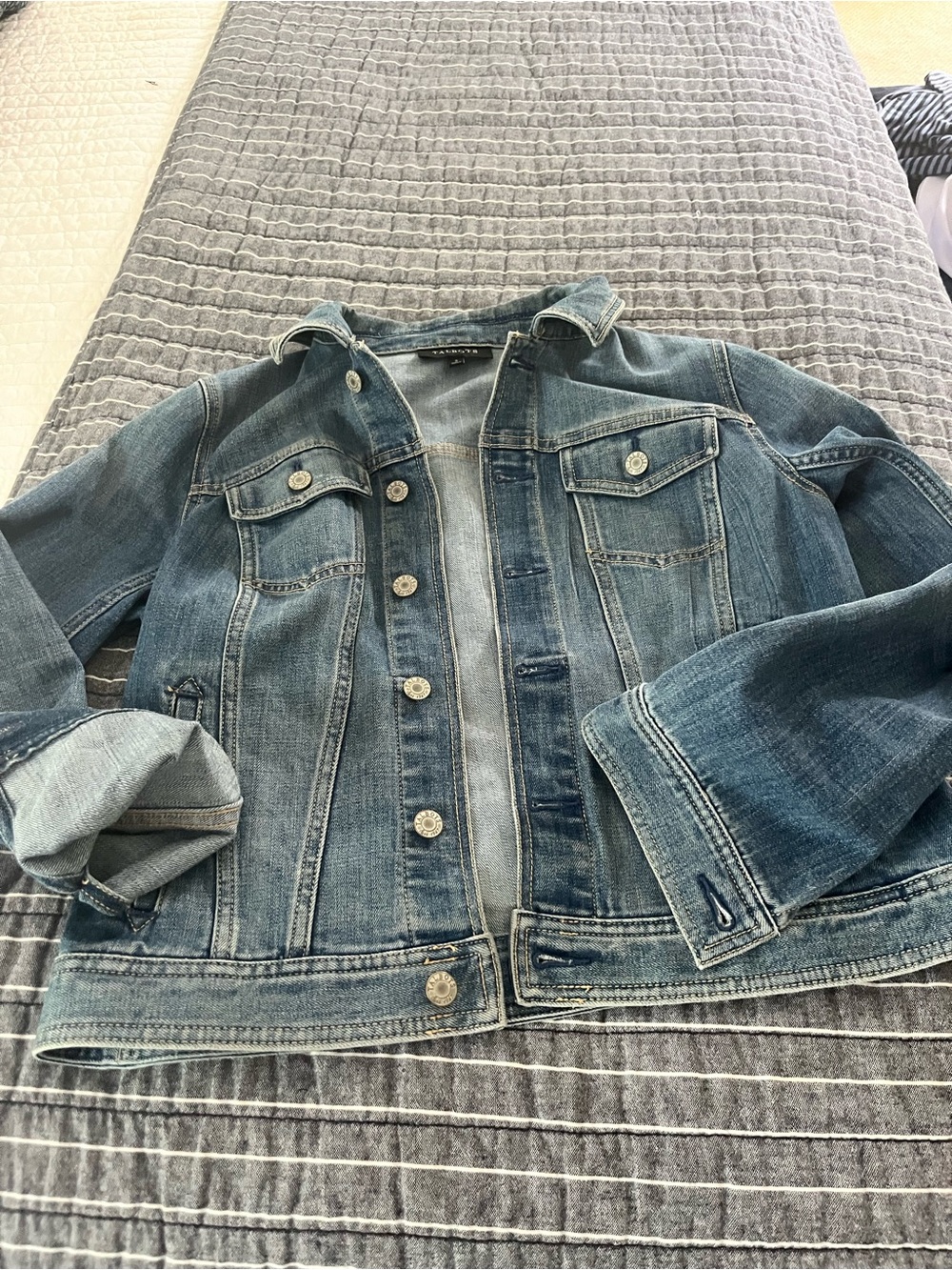 Talbots Classic Light Wash Denim Jacket